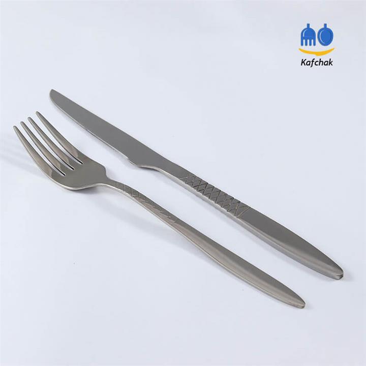 کارد و چنگال میوه خوری Kaban – مدل 33 – استیل براق